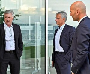 Ancelotti, Mourinho y Zidane